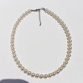 Azure French Pearl Jewelry Set - 8mm Necklace [390KJ74F]