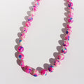 Chantelle Oil Paint Stone Necklace - Pink [13KPSZPJ]
