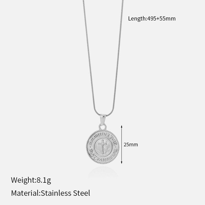 Eve Retro Cross Necklace - Style 20 [G7NUMEKG]