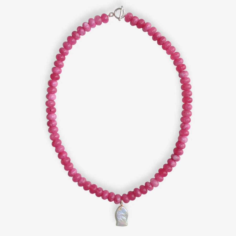 Pessy Colorful Natural Stone Necklace - Style B (43cm) [SJ7U2DJP]