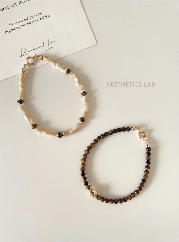 Maisey Celestial Beaded Jewelry - Tiger Eye Stone Bracelet [QW8V6JVM]