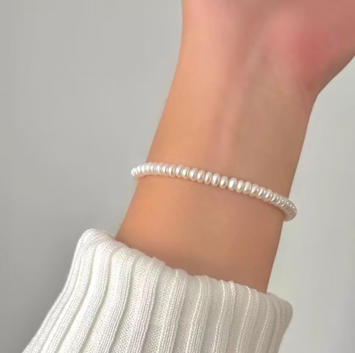 Lacie Shell Bead Bracelet - Freshwater Pearl Bracelet [M1AA4I6A]