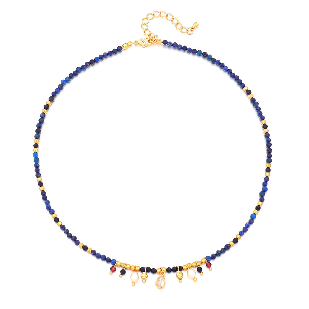 Kenzlie Retro Beaded Apatite Necklace - Natural Stone Necklace 7 [4OJ62IWP]