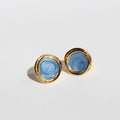 Yaslin Spiral Enamel Drop Earrings - Blue [IOJO8WEZ]