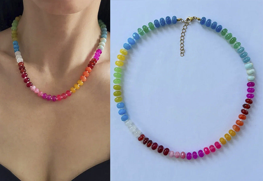 Kaley Candy Bead Necklace - Necklace 4 (38+5cm) [K6HDTN7M]