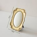 Jayla Velvet Display Frame - Oval Jewelry Frame - Off-White Velvet [CGXL4WJM]