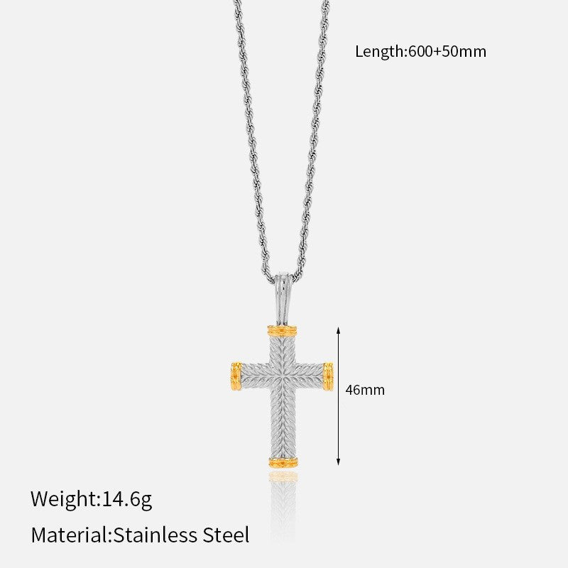 Eve Retro Cross Necklace - Style 15 [R5IIB0Z7]