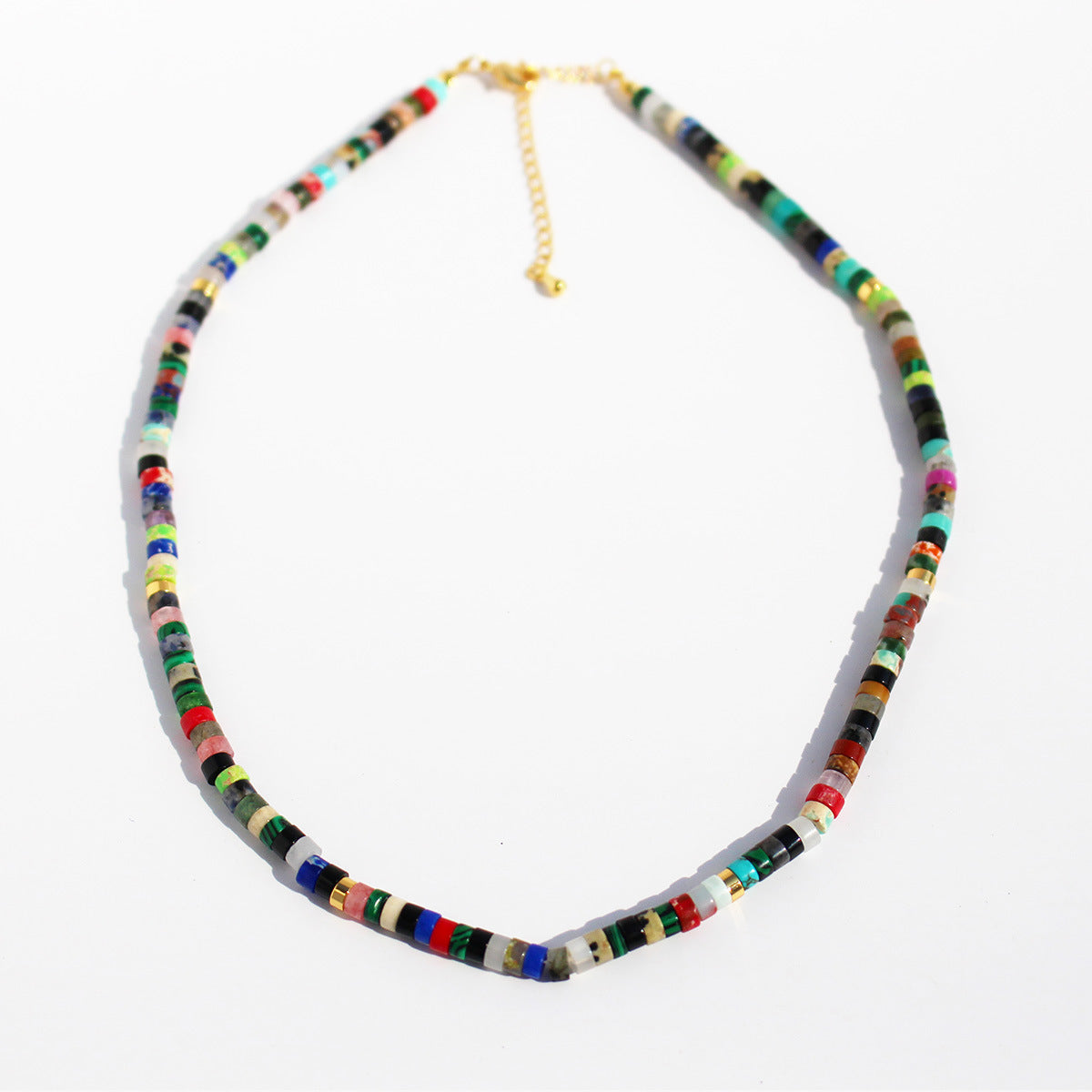 Nubia Stone Beaded Necklace - Colorful Stone [O0JV7IRH]