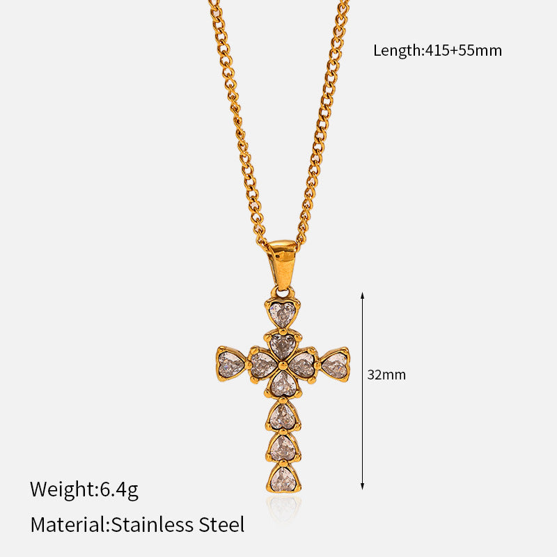 Eve Retro Cross Necklace - Style 1 [IT0SPKTS]