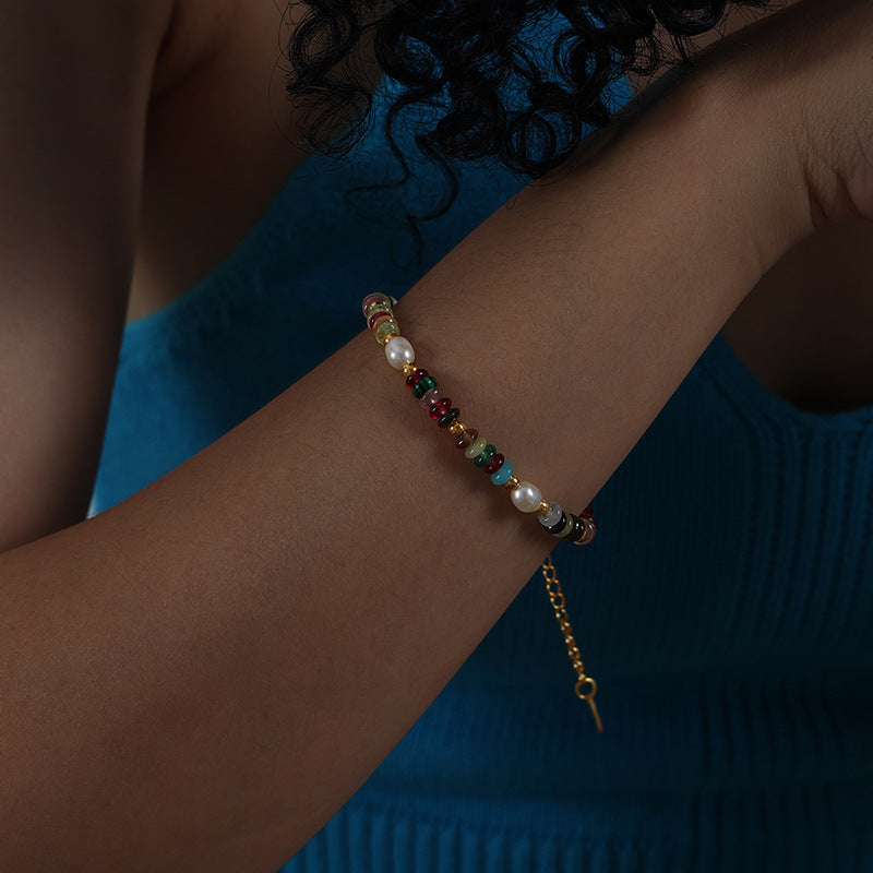 Loreal Freshwater Pearl Set - Natural Stone Bracelet (16+5cm) [KNJPJVW2]