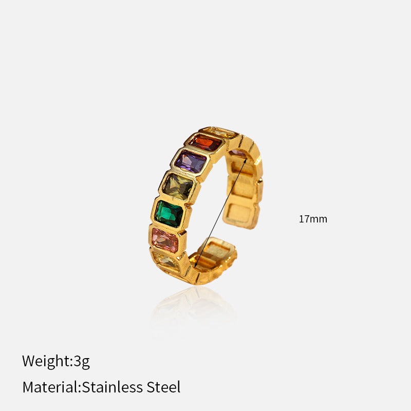 Ilyana Cubic Zirconia Ring - Colorful [R83I6EZA]