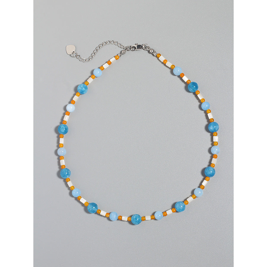 Caydence Ocean Hues Beaded Set - Necklace (38+5cm) [USMVH6SG]