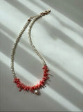 Quetzalli Asymmetrical Pearl Necklace - Necklace (38+5cm) [GIAA97AI]