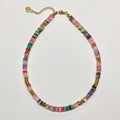 Briella Colorful Disc Choker - A-Style Necklace 6mm (38+5cm) [NWQNRERL]