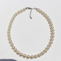 Azure French Pearl Jewelry Set - 10mm Necklace [2Q9WM37R]
