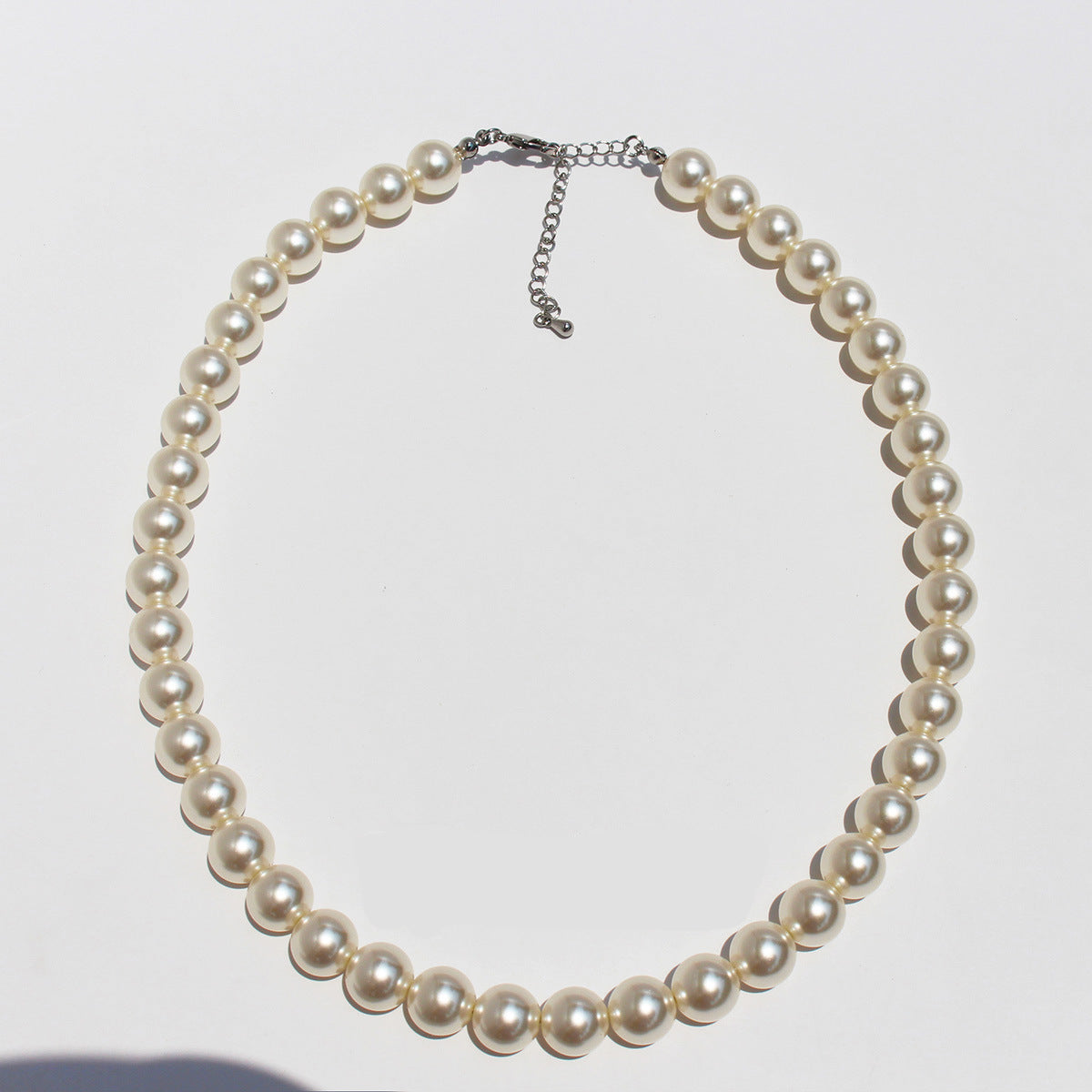 Azure French Pearl Jewelry Set - 10mm Necklace [2Q9WM37R]