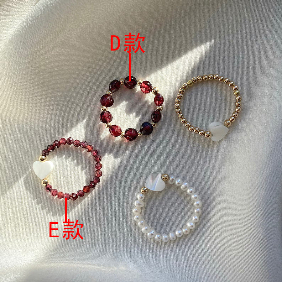 Lilly Irregular Beaded Stone Ring - Style D [7U7HCXWX]