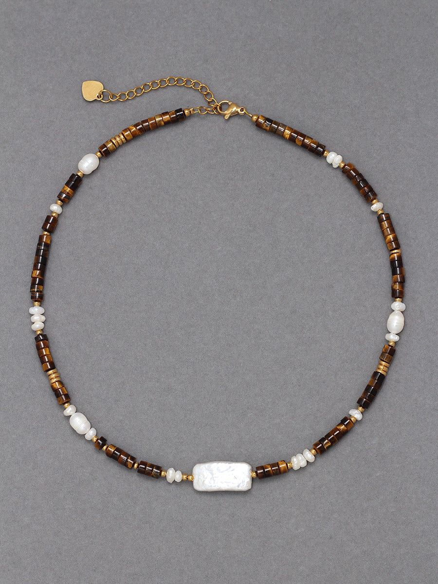 Venus Lapis Pearl Necklace - Style B (38+5cm) [3VQAF7J5]