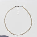 Azure French Pearl Jewelry Set - 4mm Necklace [MEE1YB2Z]