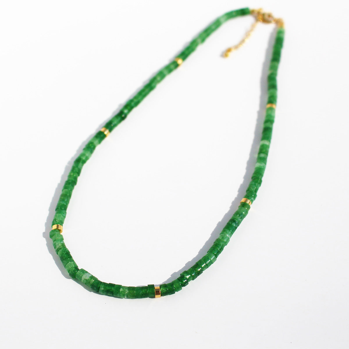 Nubia Stone Beaded Necklace - Green Crystal [DHOXOWTJ]