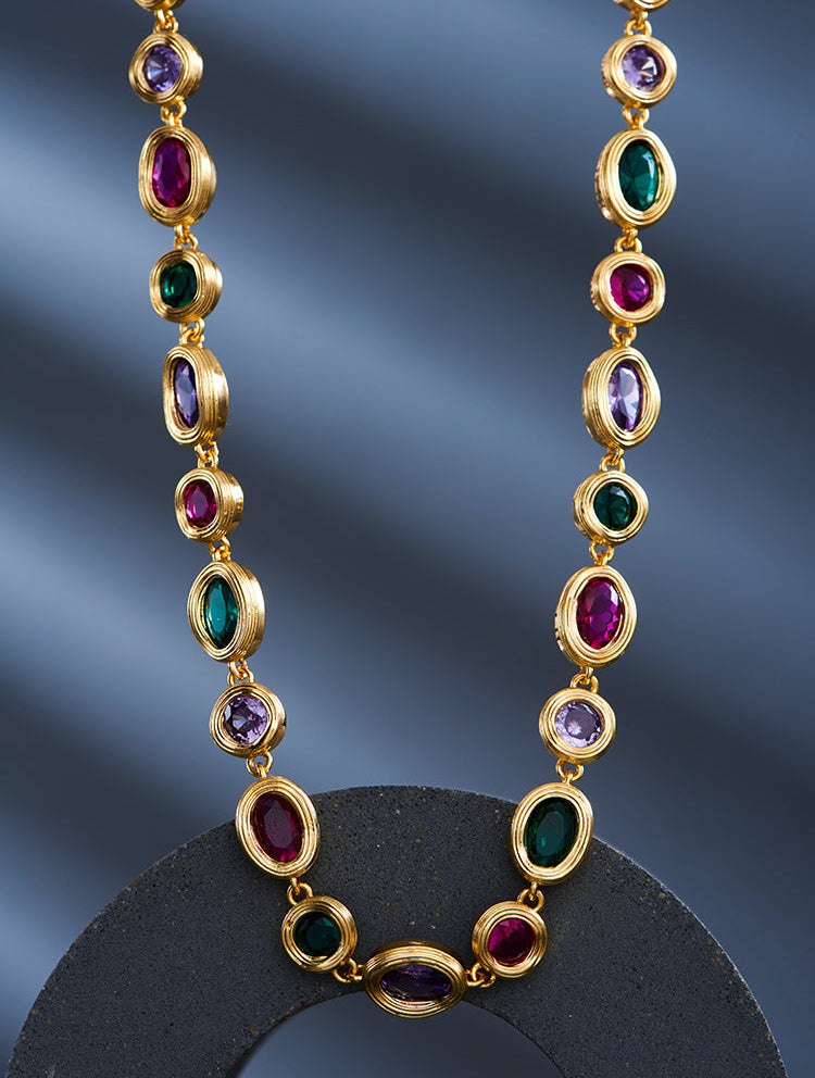 Belle Multicolor Gemstone Necklace