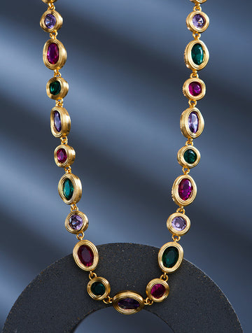 Belle Multicolor Gemstone Necklace
