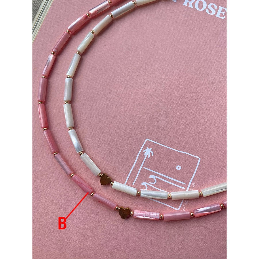 Evelin Delicate Shell Necklace - B Necklace [BGDFPD0J]