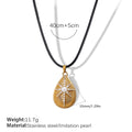 Leigh Teardrop Starburst Necklace - White Bead Gold Necklace [JQV7FPLJ]