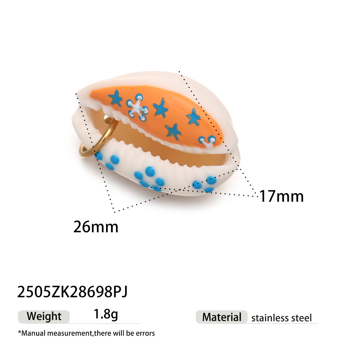 Kianna Playful Shell Eye Charm - Style 5 [ODGLMC00]