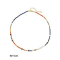 Kenzlie Retro Beaded Apatite Necklace - Lapis Lazuli Necklace 8 [PIAFJHI9]