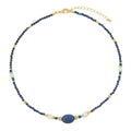 Kenzlie Retro Beaded Apatite Necklace - Lapis Lazuli Necklace 6 [GQ9IL1G1]