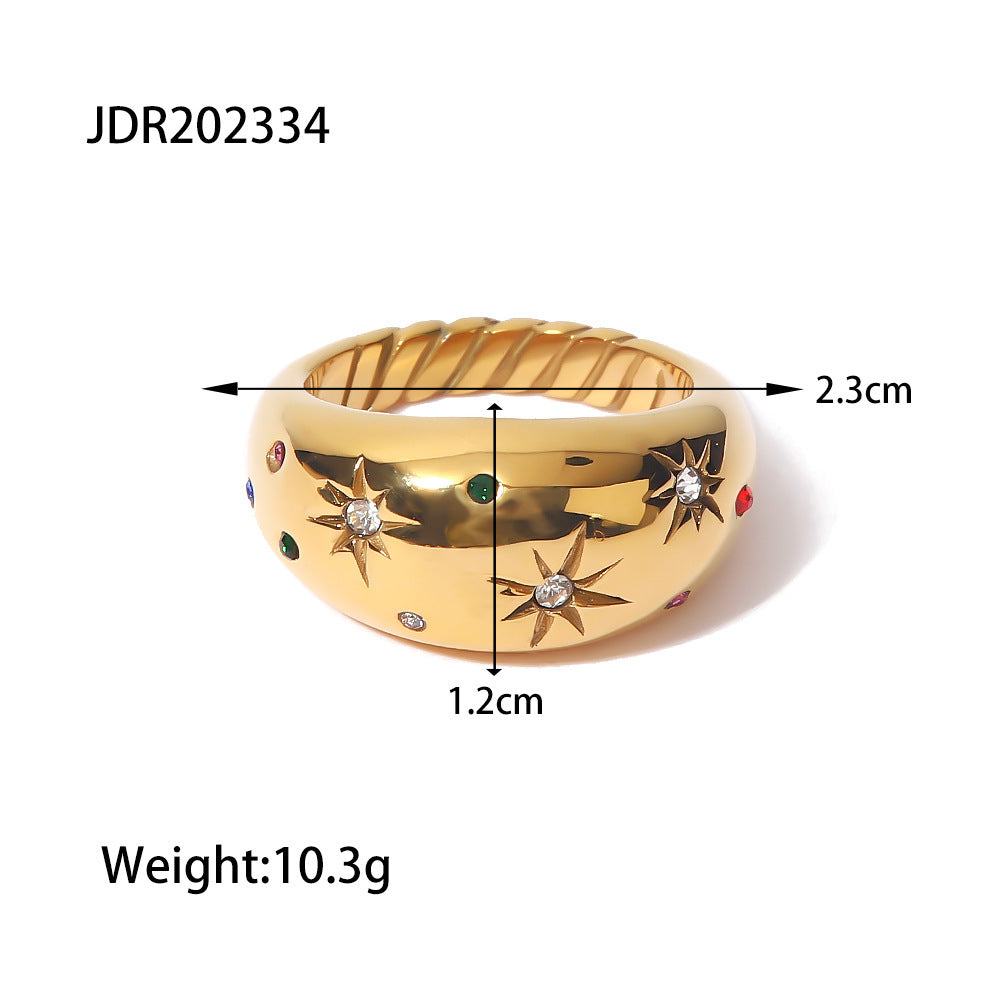 Ryan Statement Zircon Ring - Style 2 [YMR1DJ6K]