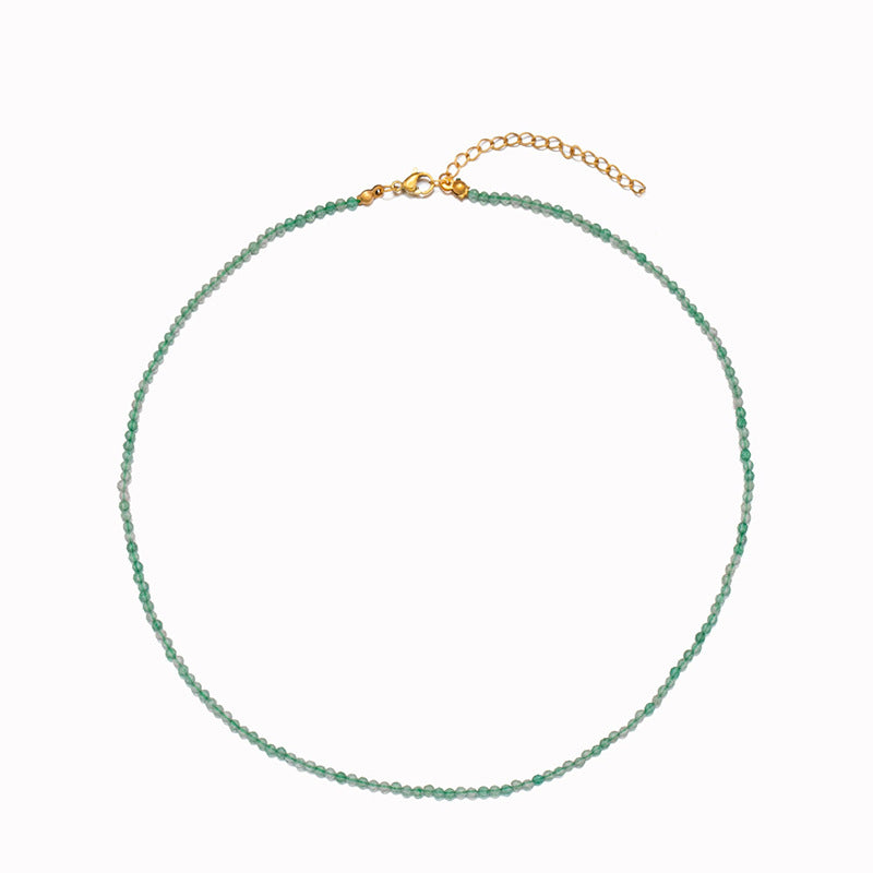 Carissa Natural Stone Beaded Necklace - Green [HPWQUPM0]