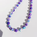 Chantelle Oil Paint Stone Necklace - Purple [OBBF7BNK]