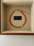 Ammy Natural Pearl Stone Bracelet - Red Agate Style [Q5CXELB4]