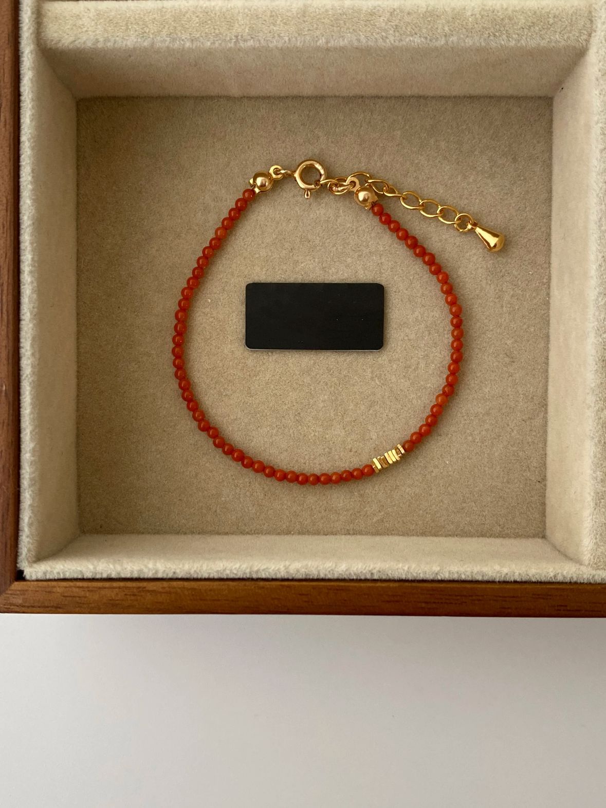 Ammy Natural Pearl Stone Bracelet - Red Agate Style [Q5CXELB4]