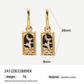 Sama Enamel Tarot Drop Earrings - Style 6 [FZS44JAD]