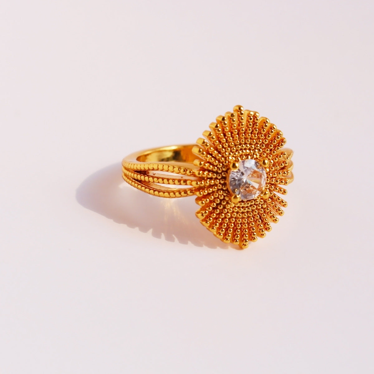 Lanah Zircon Stacking Ring - Gold [9GJT1KC4]