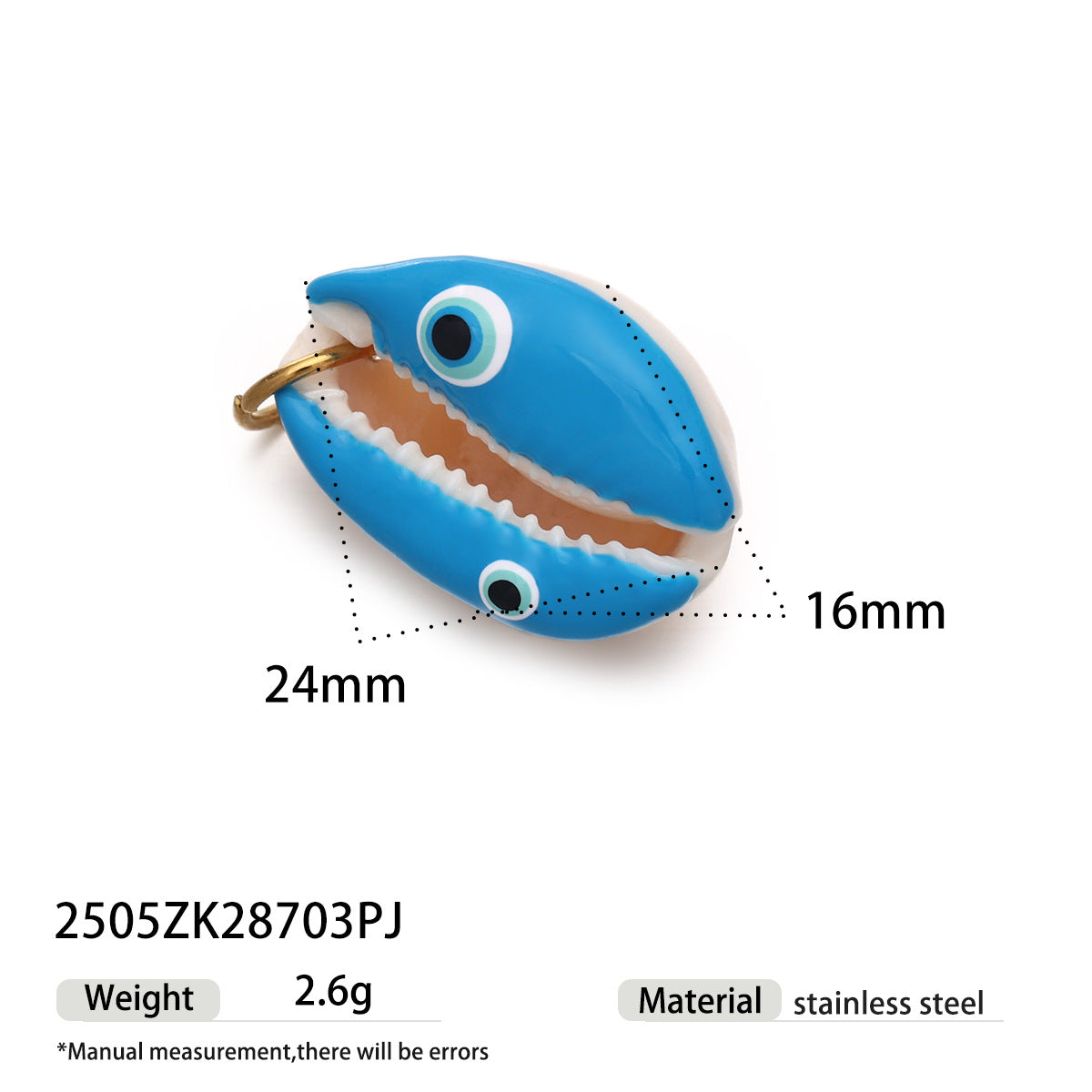 Kianna Playful Shell Eye Charm - Style 10 [H6AE2JJ4]