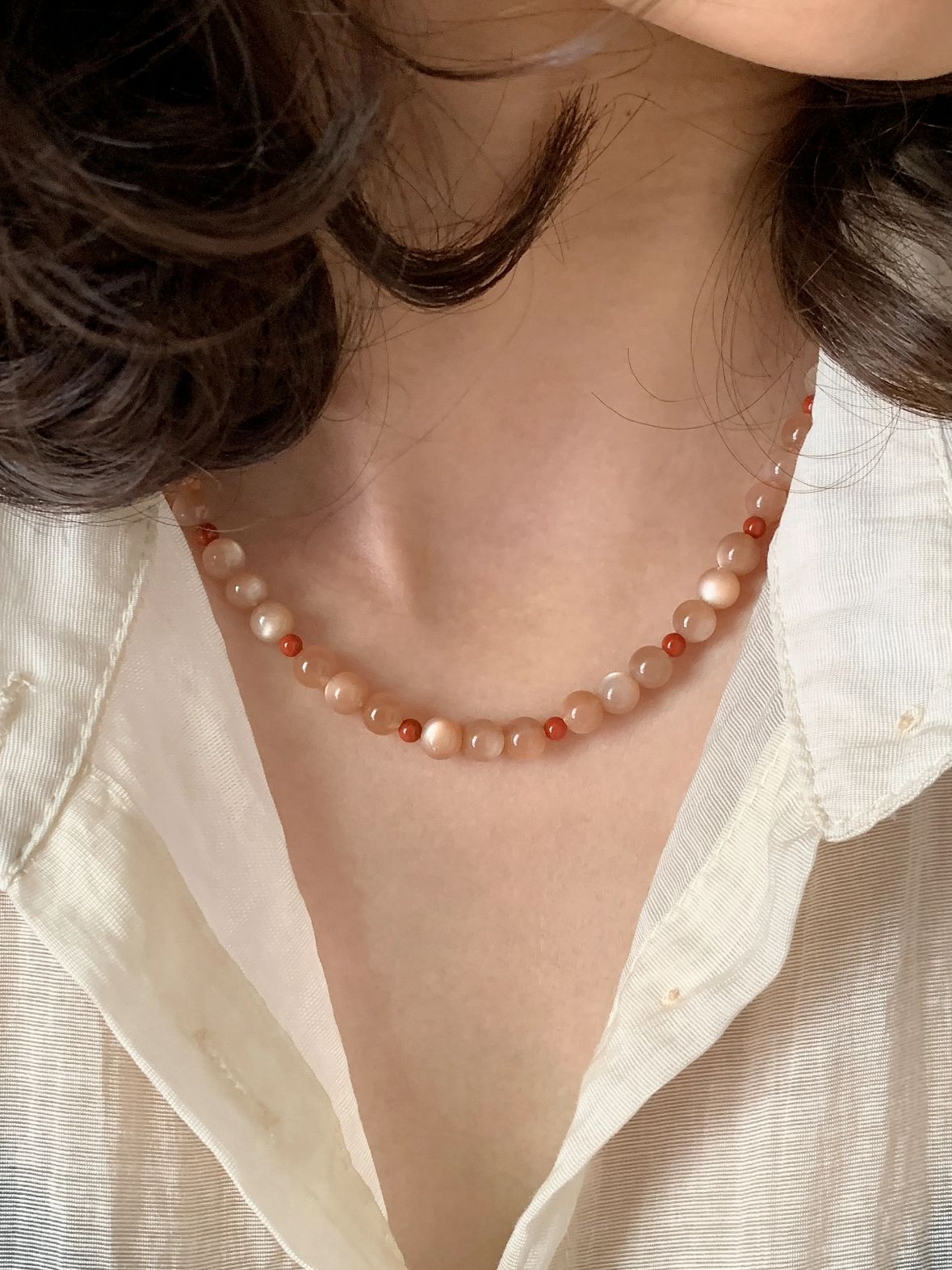 Chanel Natural Stone Choker - Sunstone [GHW6470P]
