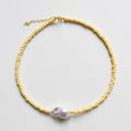 Liya Beaded Pearl Clavicle Necklace - Style B [LPYYVUJJ]