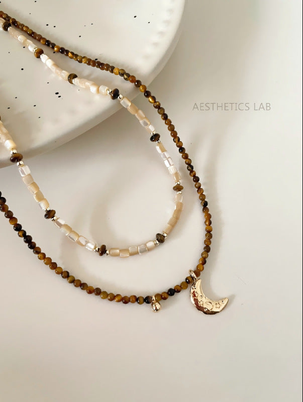 Maisey Celestial Beaded Jewelry - Horseshoe Snail Necklace [FT4YI354]
