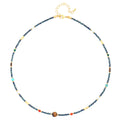 Kenzlie Retro Beaded Apatite Necklace - Imported Seed Bead Necklace [8WZSGJQ3]