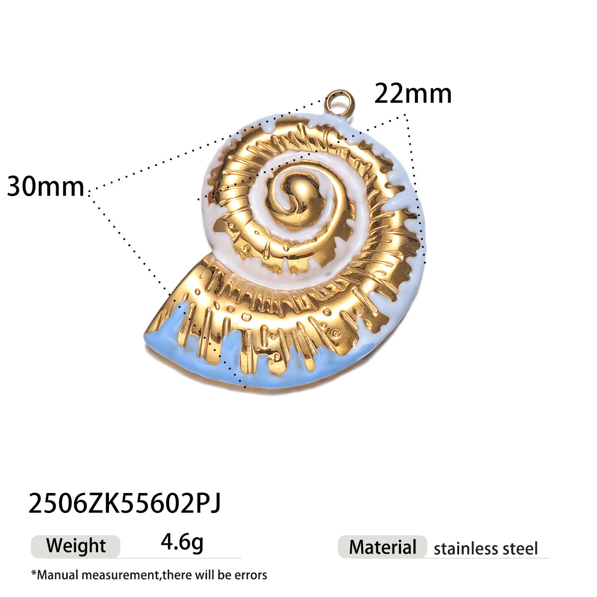 Kianna Playful Shell Eye Charm - Style 19 [DIDIQNZI]