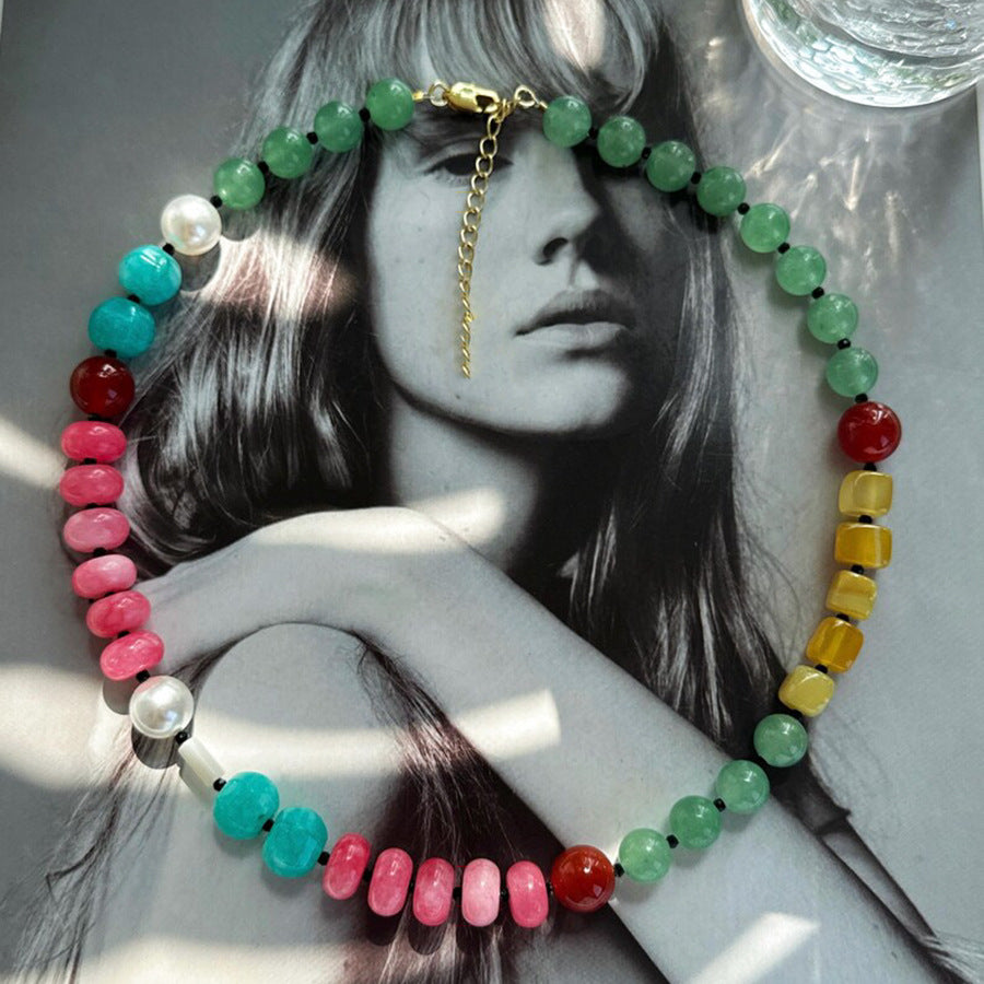 Anaira Delicate Beaded Necklace [TEYIOWM4]