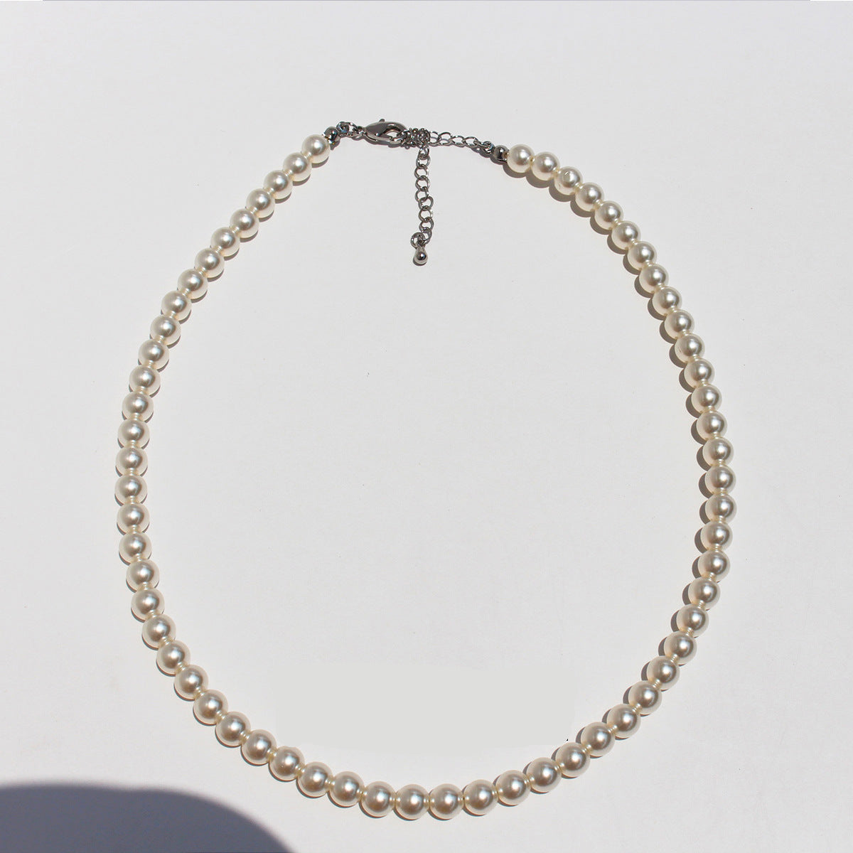Azure French Pearl Jewelry Set - 6mm Necklace [JYWXSCSV]