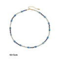 Kenzlie Retro Beaded Apatite Necklace - Lapis Lazuli Necklace 9 [JNFLTUJR]