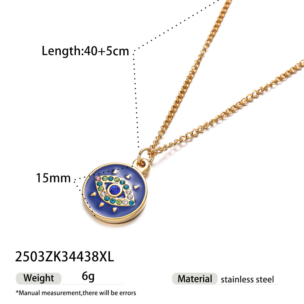 Everley Evil Eye Layered Necklace - Style 1 [VOQG751F]