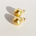 Najma Pearl Necklace & Earring Set - 12mm Pearl Stud [X2C3MP76]