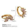 Natalya Zircon Hoop Earrings - White Zircon Gold Hoop Earring [MJ2AFW1K]